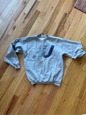 Men's Gray Logo Crewneck Sweatshirt